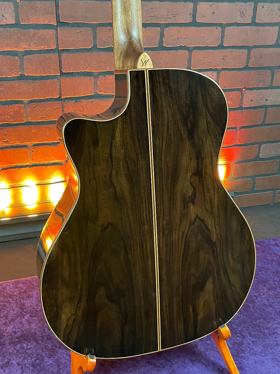 2024 Washburn WCG25SCE Comfort Series Grand Auditorium Cutaway Acoustic Elect…