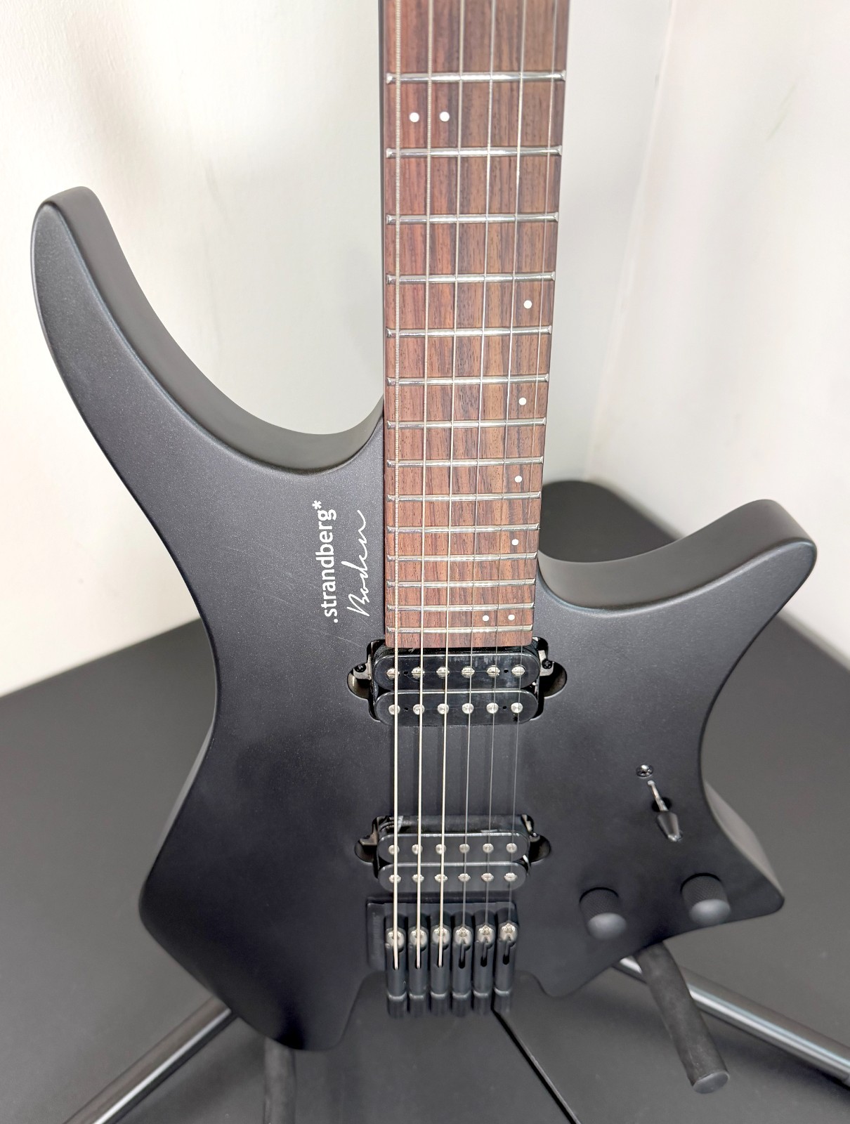Strandberg Boden Essential 6 Headless Electric Guitar – Black Granite