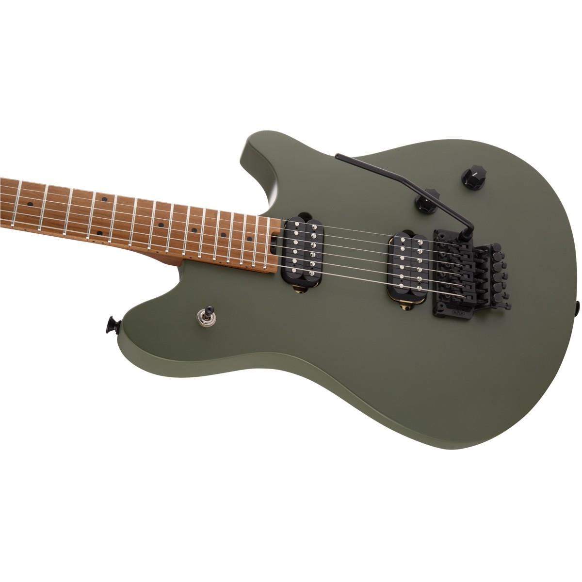 EVH Wolfgang Standard Electric Guitar, Baked Maple Fingerboard, Matte Army Drab