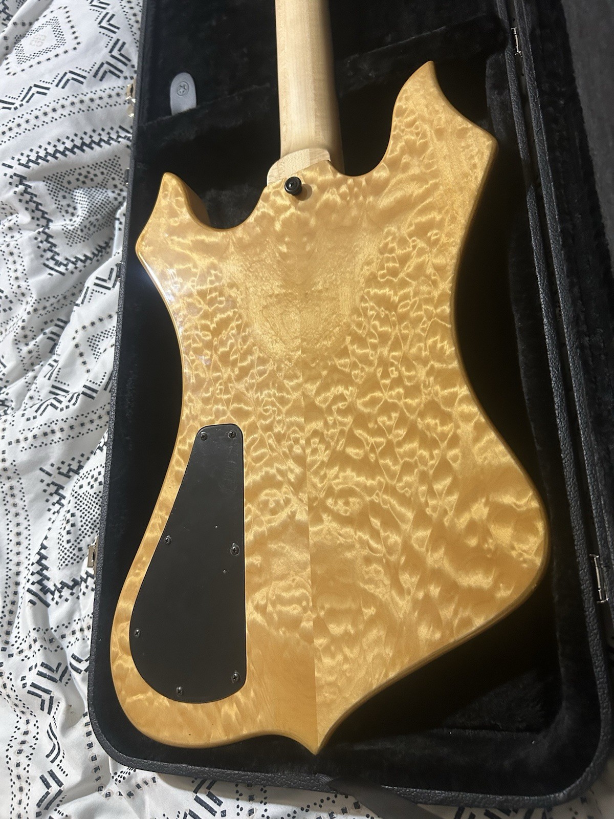 Zak Wylde Audio Nomad Norse Dragon Electric Guitar Hard Case EMG Natural