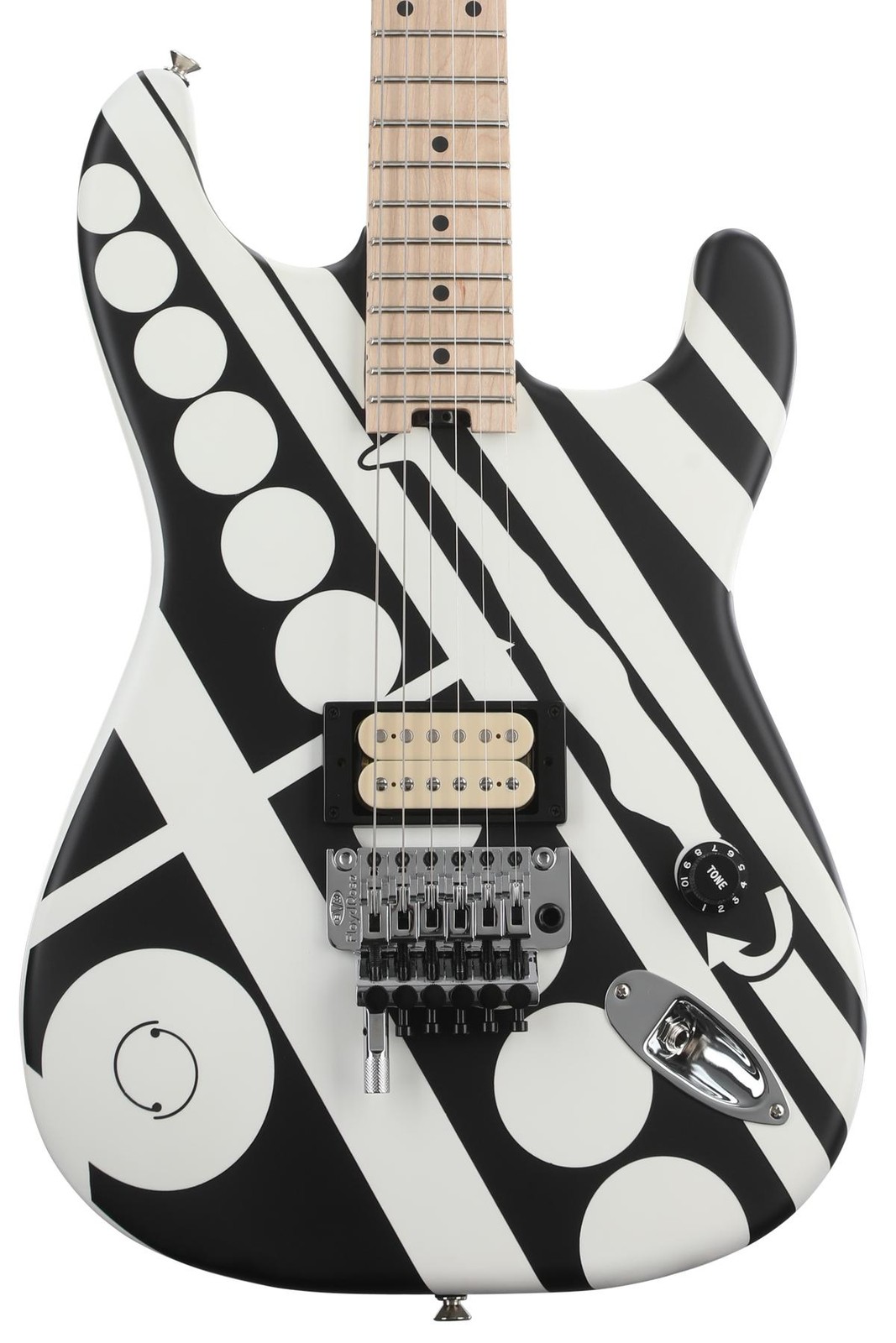 EVH Striped Series Circles Electric Guitar – Crop Circles