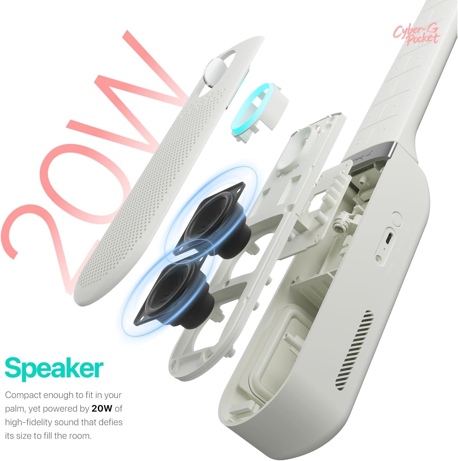Enya CYBER-G Pocket Guitar – Foldable & Portable Smart Instrument – Black – NEW