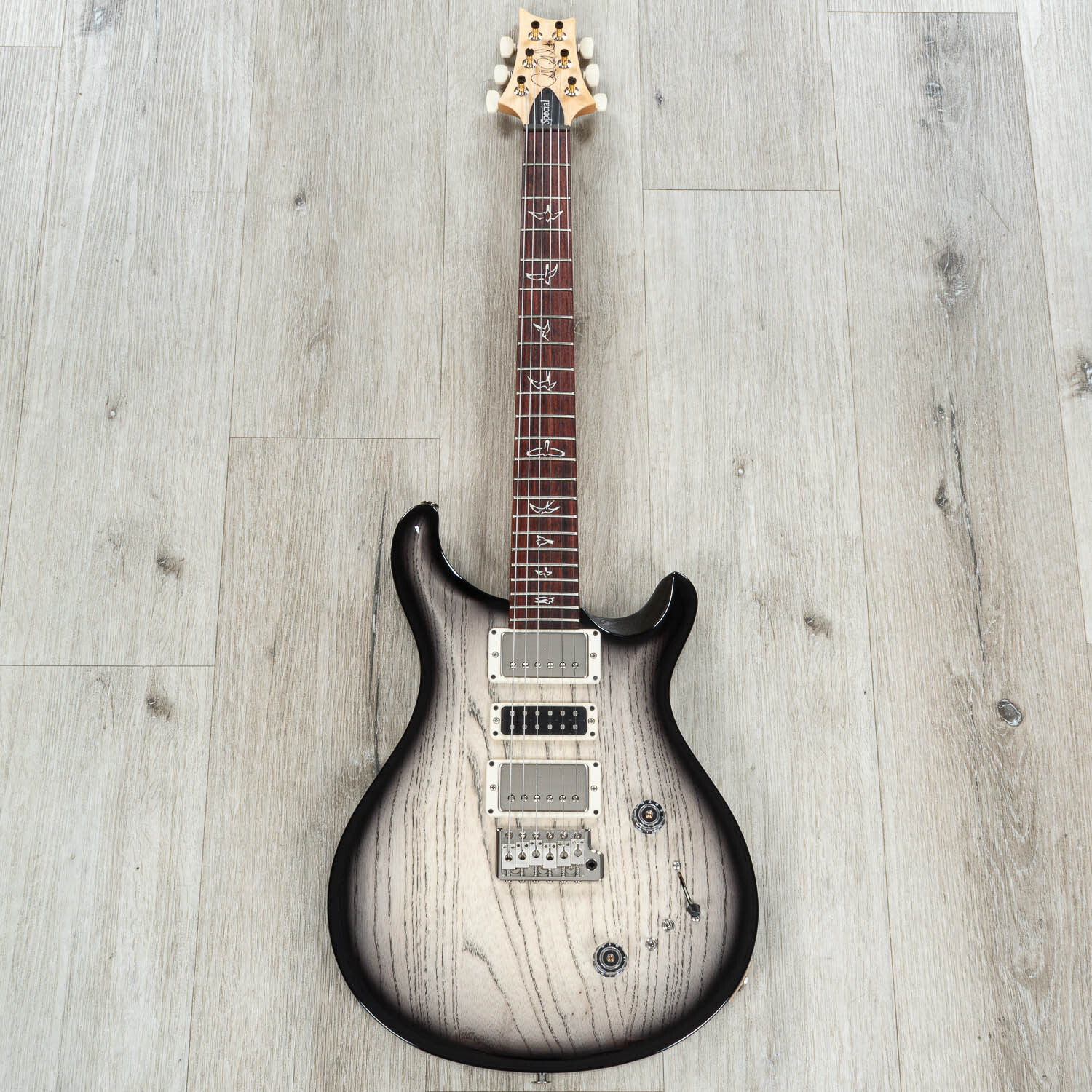 PRS Paul Reed Smith Swamp Ash Special Guitar, Rosewood, White Doghair Smokeburst