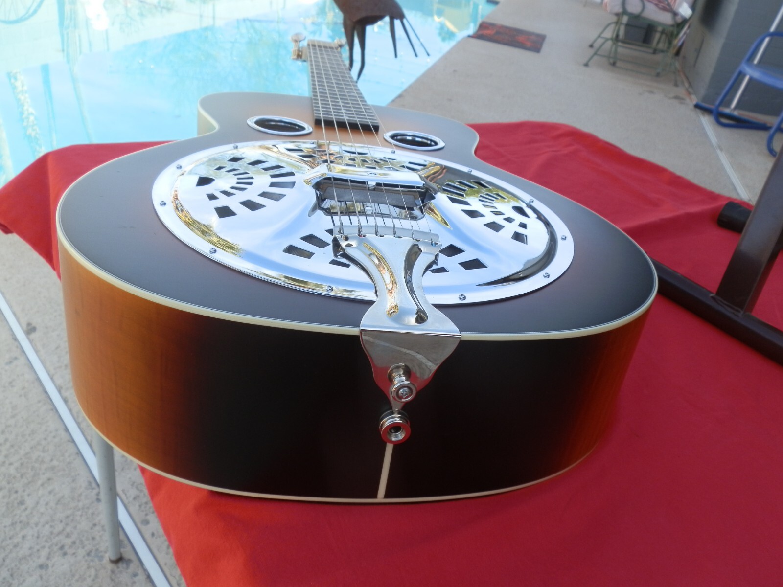 GUILD PROTOTYPE SQUARE NECK LAP STEEL DOBRO GUITAR,ACOUSTIC/ELECT, CASE GORGEOUS