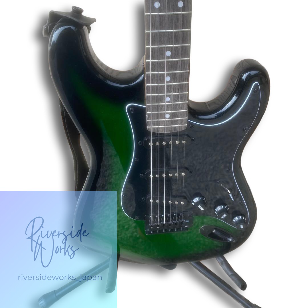 SELDER Stratocaster Model Rare Green & Black