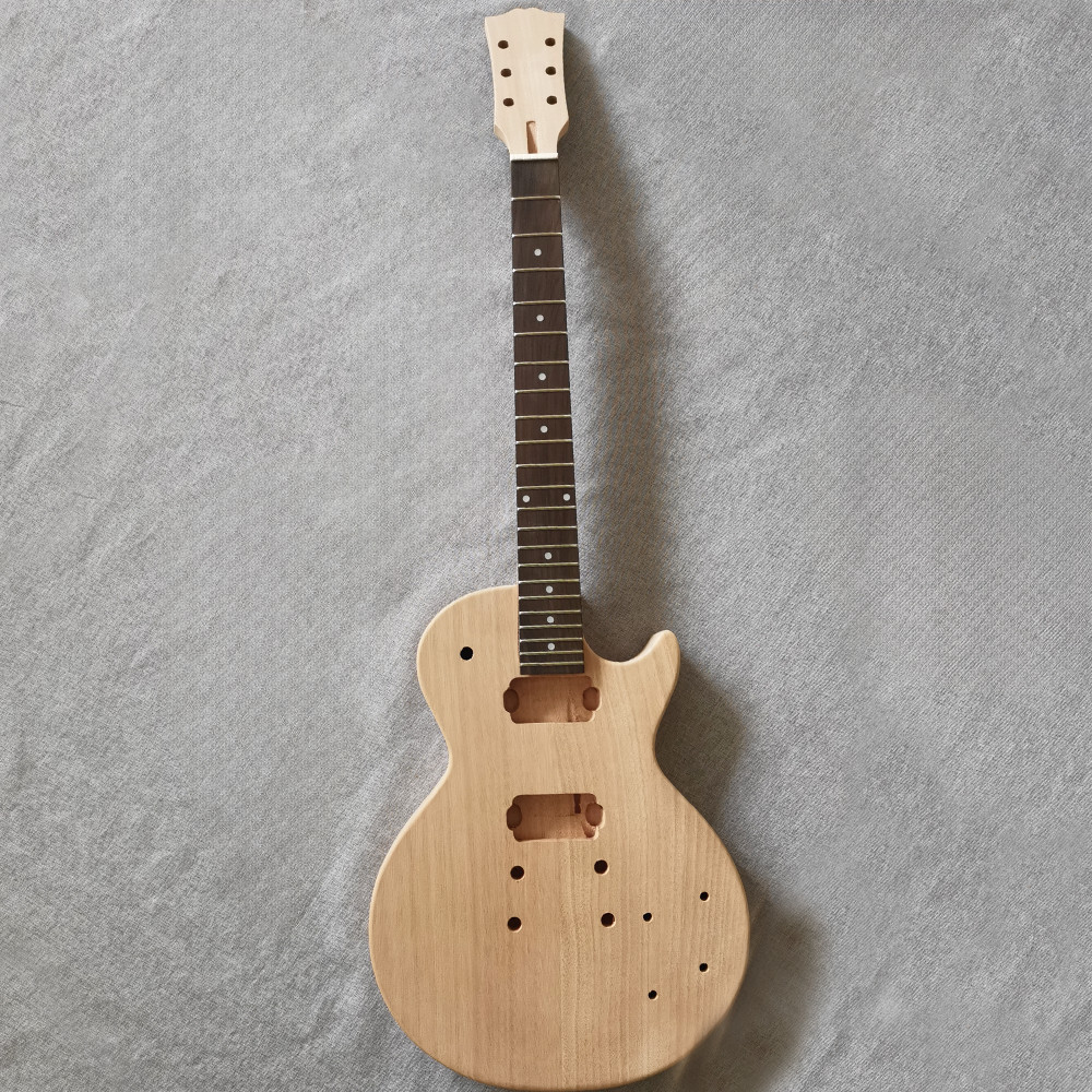 DIY L P Style 6 String Electric Guitar Kit Humbucker Pickup CR part Maple neck