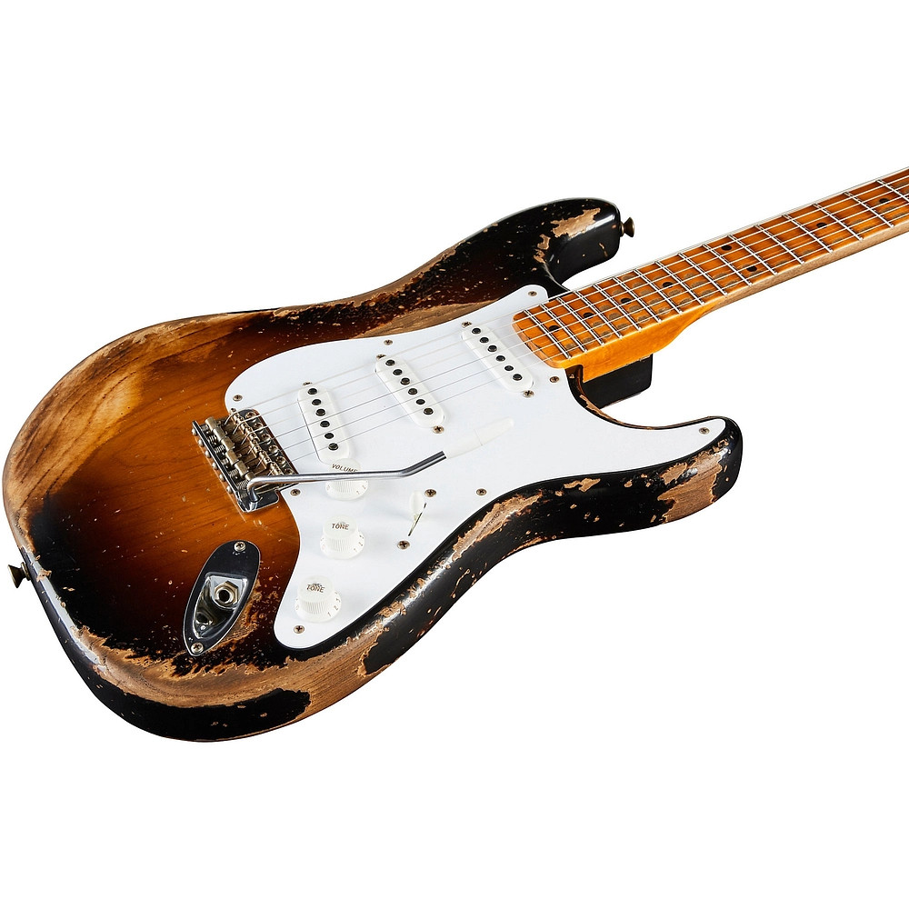 Fender CS 70th Anniversary 1954 Stratocaster Super Heavy Relic LE Guitar Sunbrst