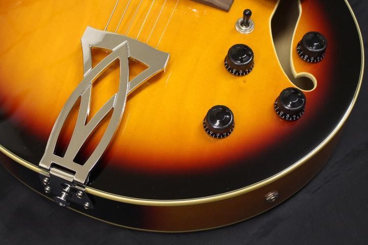 Acoustic Electric Guitar Ibanez AF75 BS Full Hollow Sunburst