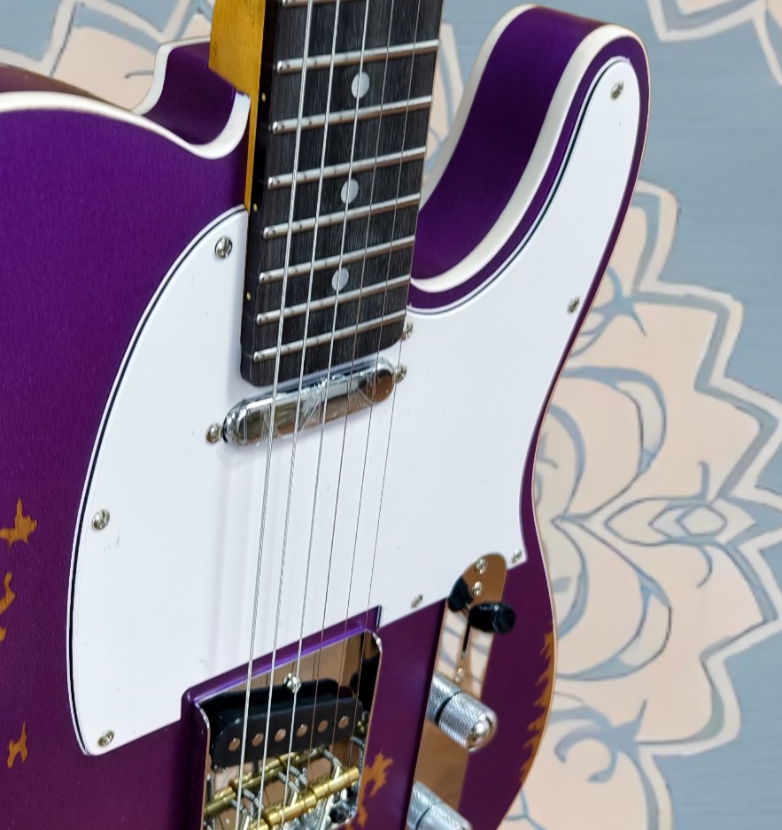 US Ship Tribute 60s Imperial Purple TL Electric Guitar – Vintage Relic Finish