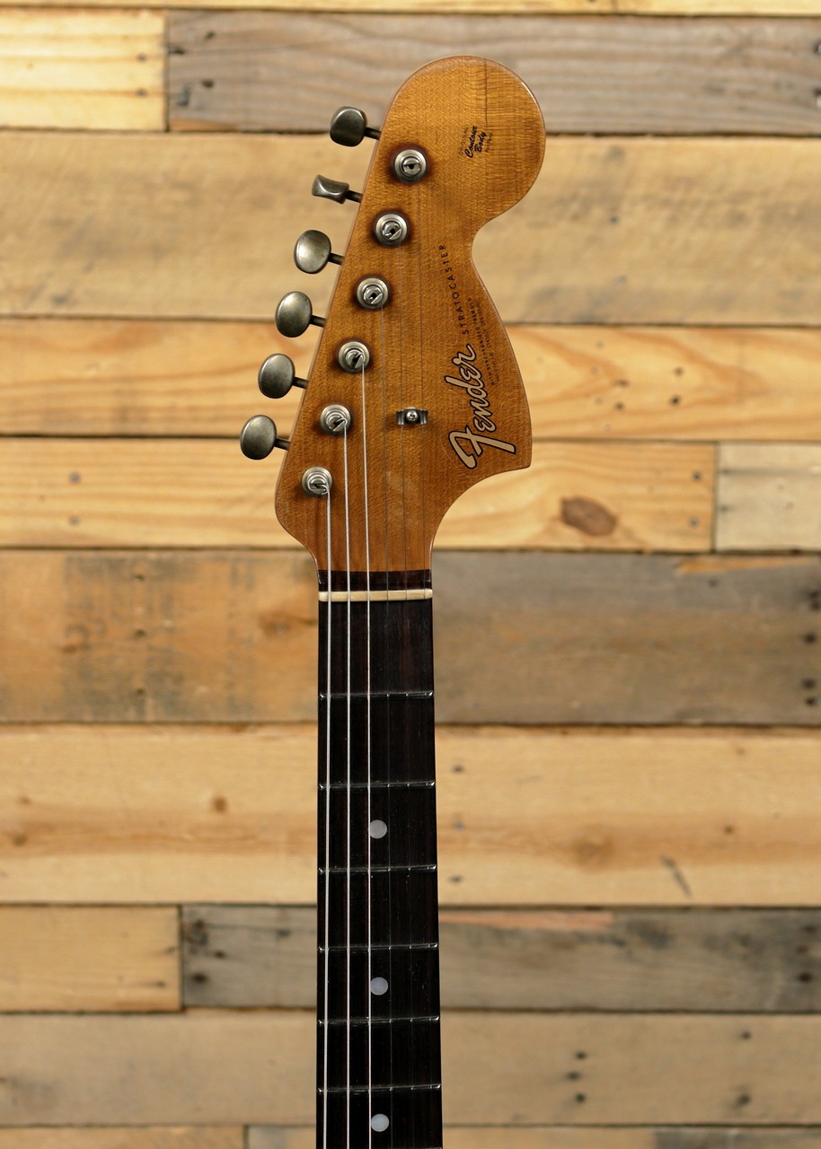 Fender Custom Shop Roasted Big Head Strat Electric Guitar Aged White Super Heavy