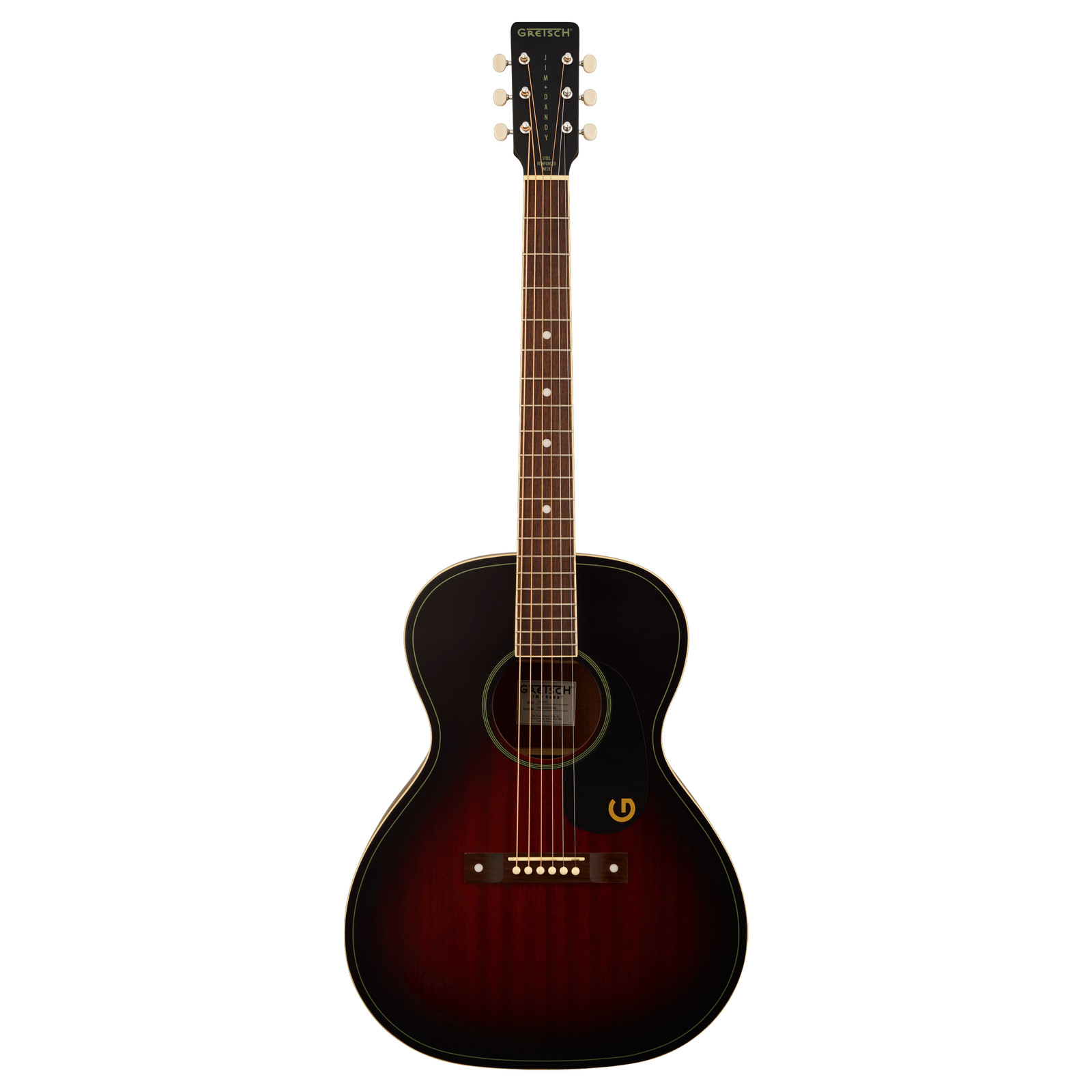 Gretsch Jim Dandy Concert Acoustic Guitar – Deep Cherry Burst