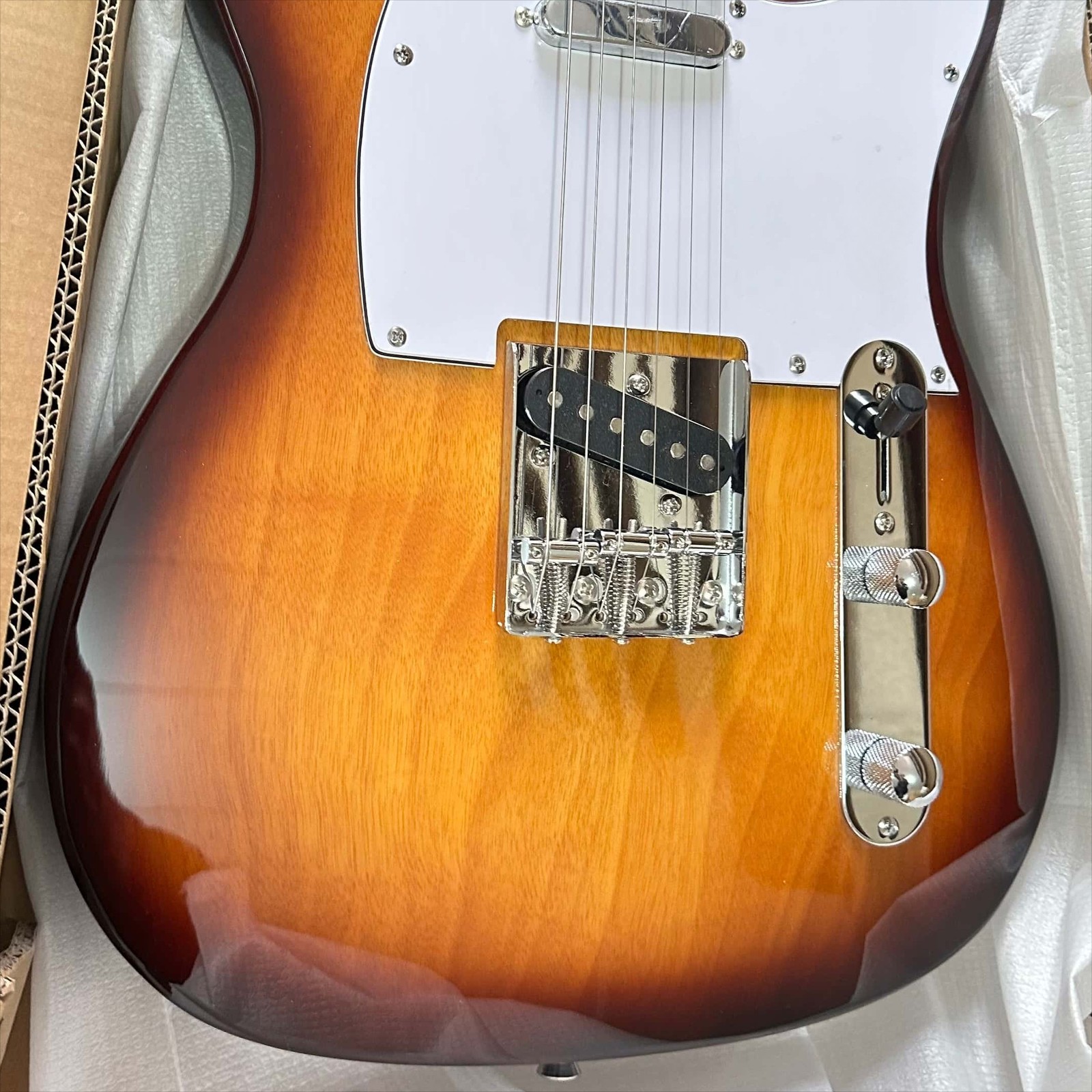 Custom TL Standard Tobacco Sunburst Electric Guitar Fixed Bridge 6string Ship US