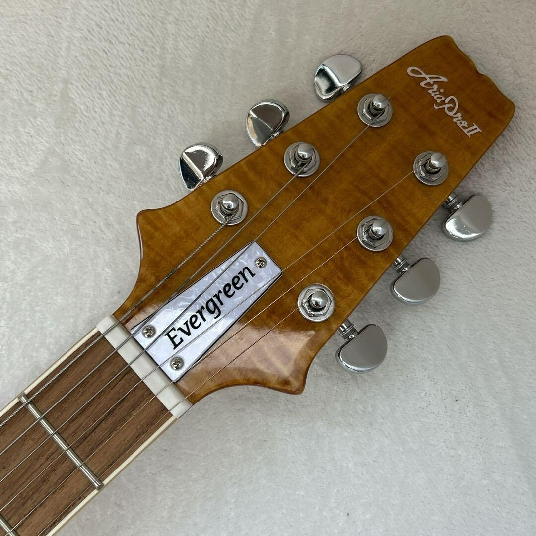 ARIA PROⅡ EVERGREEN PE-AE200 YG　maple with bright colors ,pearloid pickguard　05Y
