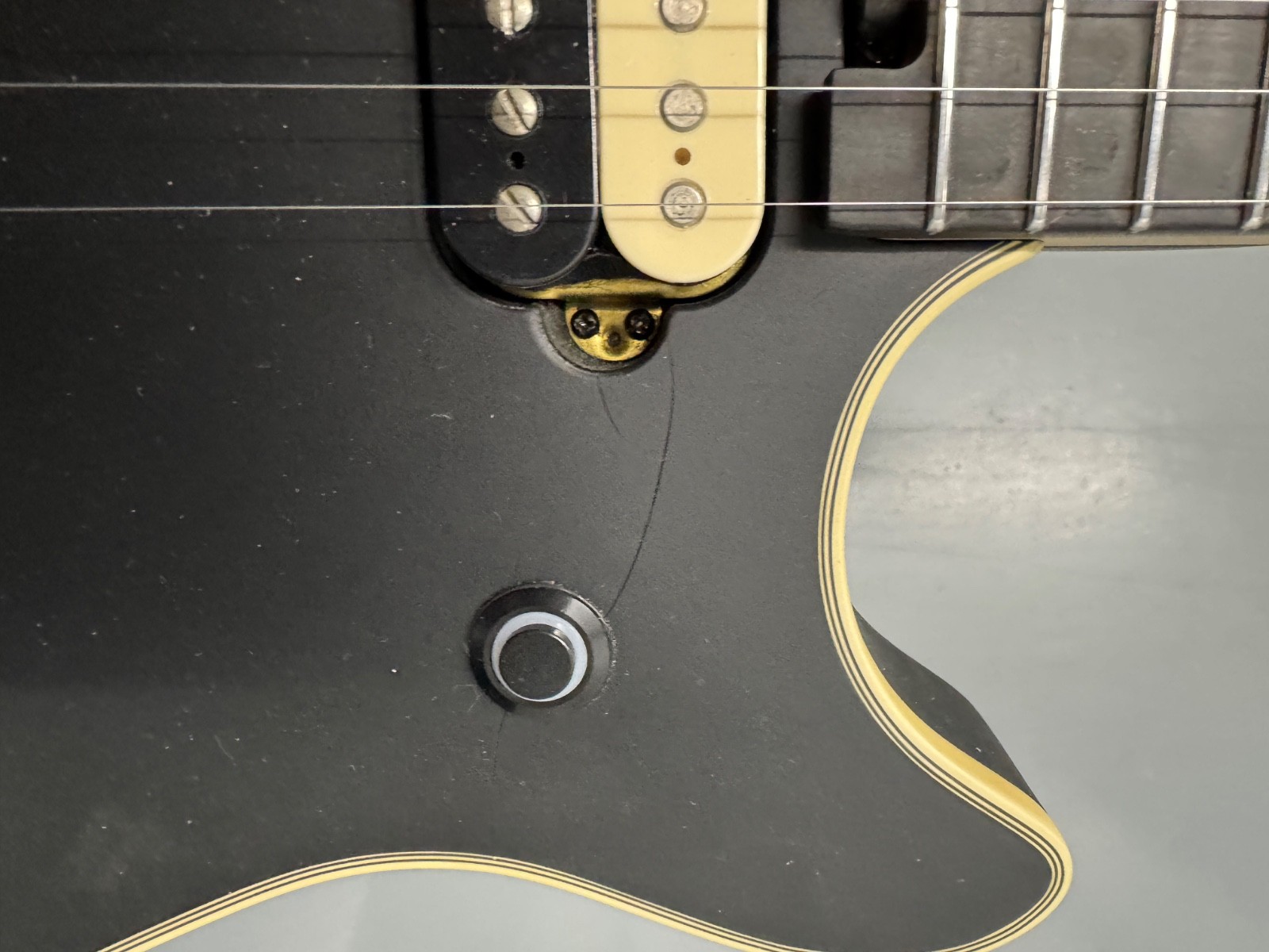 EVH Wolfgang USA Signature Black Stealth Satin / Ebony (Three Finish Cracks)