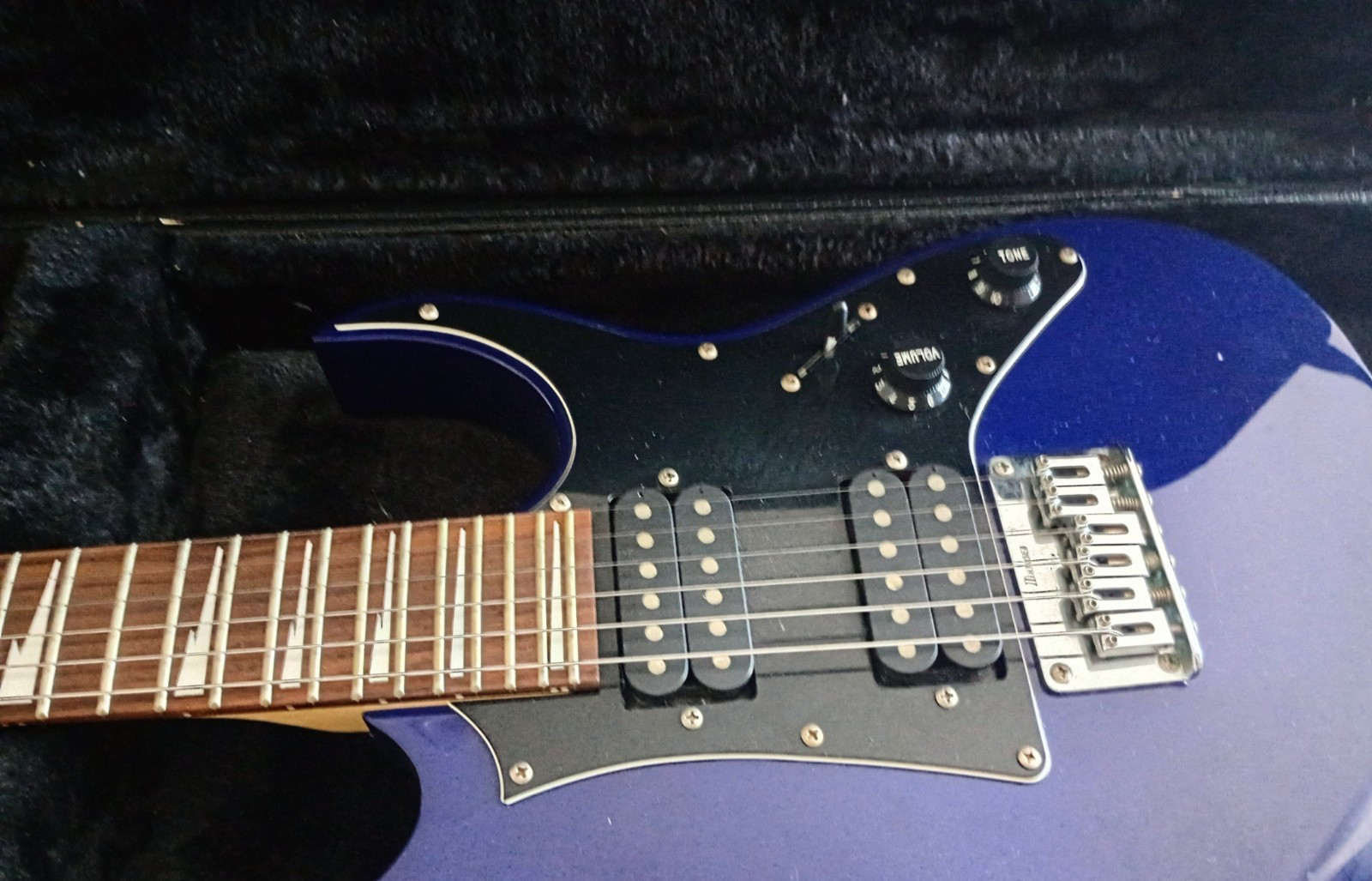 Ibanez Gio Mikro Jewel Blue 3/4 Scale Mini Electric Guitar w/ hard case