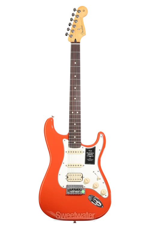 Fender Player II Stratocaster HSS Electric Guitar – Rallye Orange with Rosewood