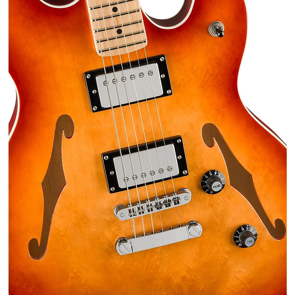 Squier Affinity Starcaster Deluxe Maple Fingerboard Guitar Sienna Sunburst