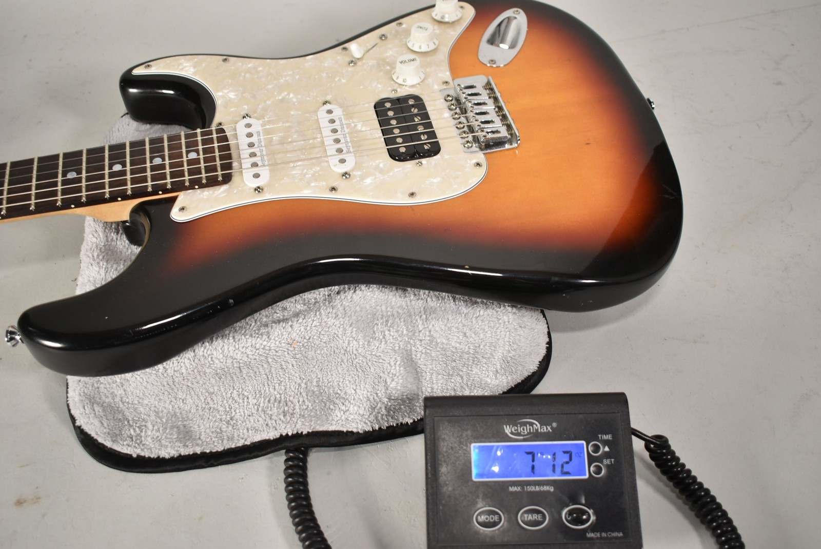 HSS Partscaster Strat Type Sunburst Finish Electric Guitar
