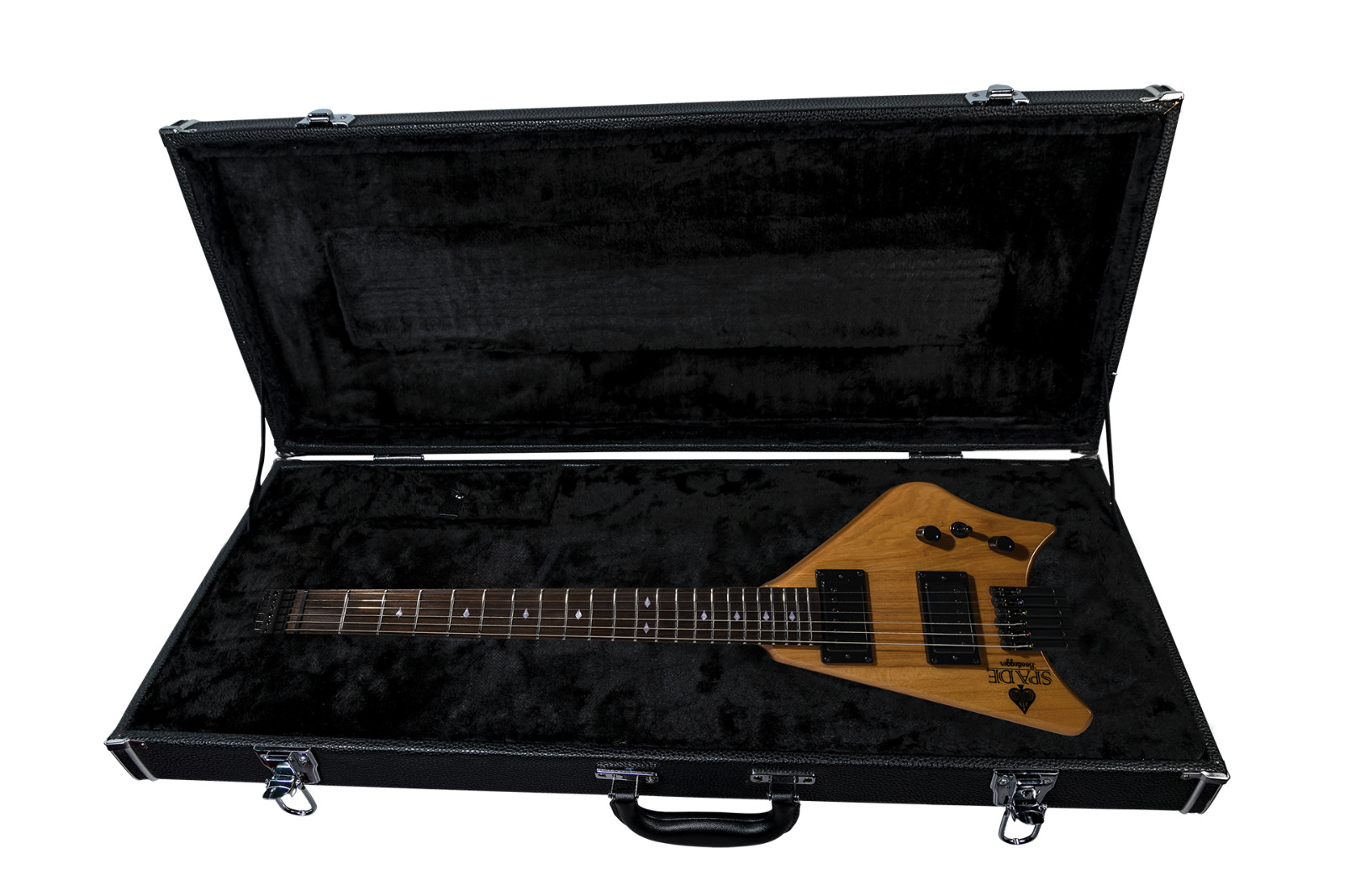 Bootlegger Guitar Honey Color Spade Headless Gibson Short Scale 24.75″ with Case