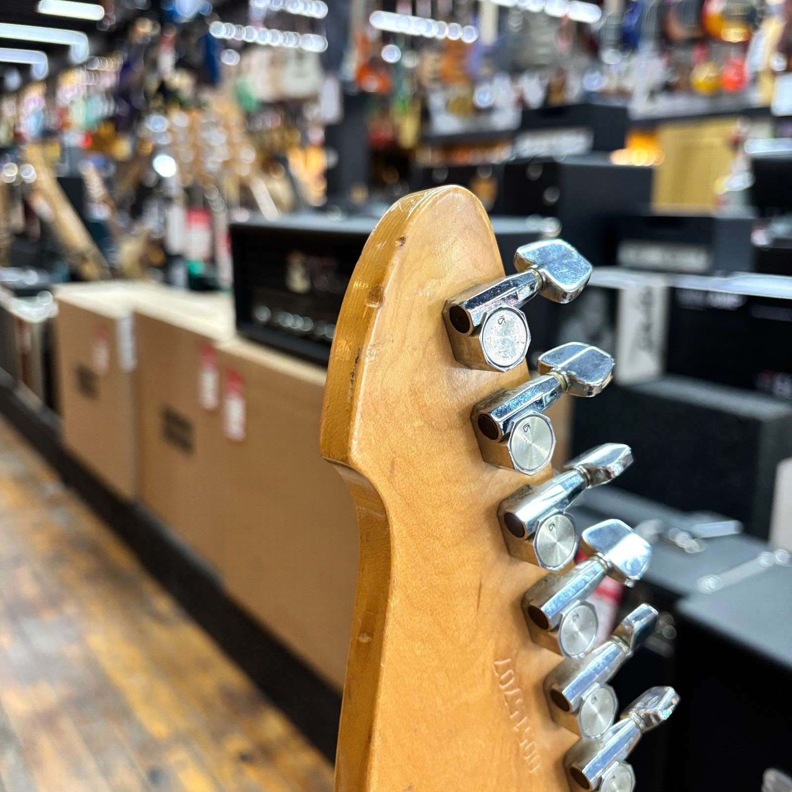 Peavey USA T-60 Solid Body Electric Guitar 1980 Natural Ash