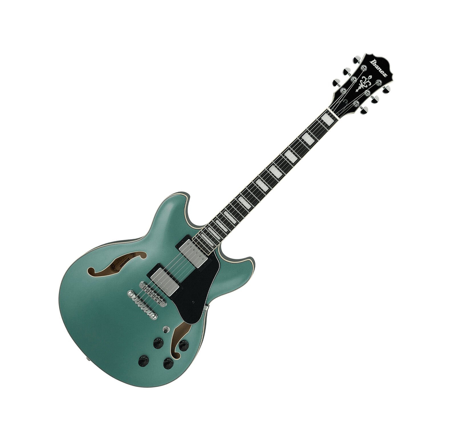 Ibanez Artcore AS73 Olive Metallic Semi-Hollow Double Cutaway Linden Green