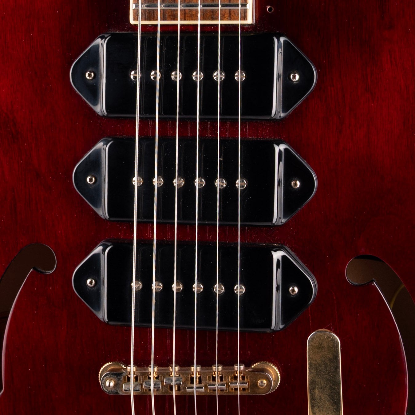 Pre-Owned 2009 Epiphone Riviera P93 WR Wine Red With OHSC