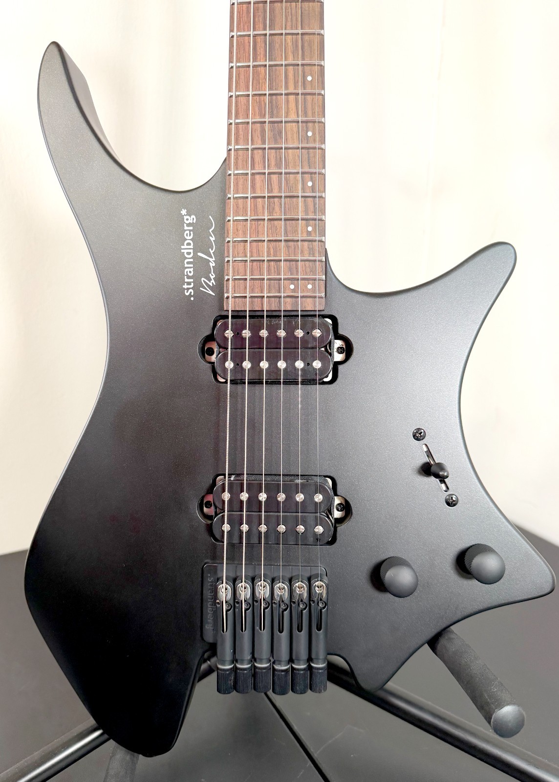 Strandberg Boden Essential 6 Headless Electric Guitar – Black Granite