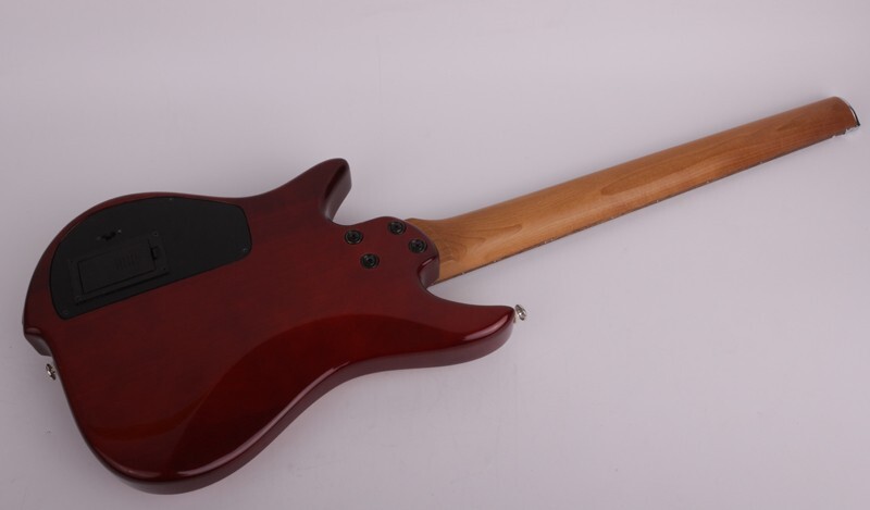 Headless electric guitar travel built in effect drum silent portable