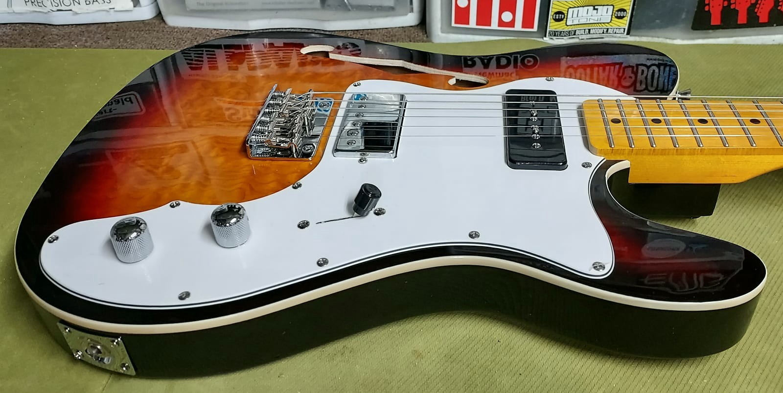 Thinline Telecaster style Major Upgrades GEARit GTL-200 Shoreline Thinline Tele