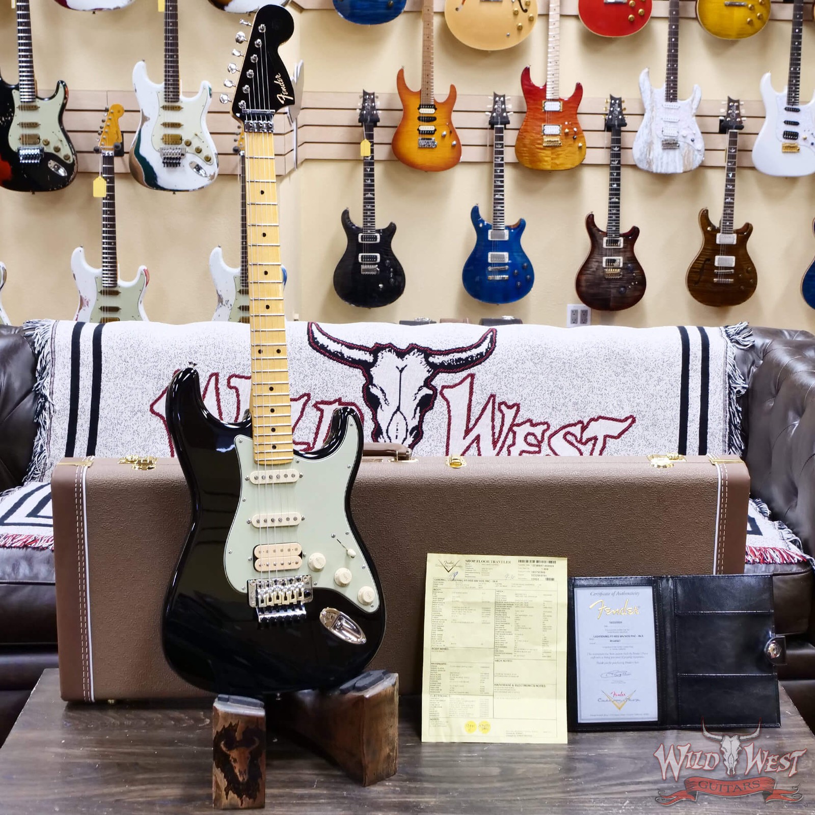 Fender Custom Shop Wild West Lightning Stratocaster Floyd Rose HSS NOS Black
