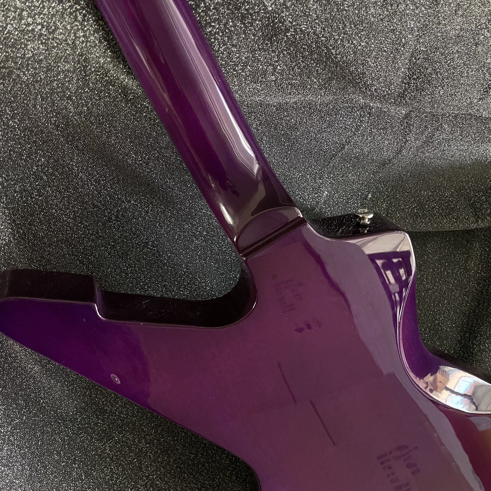 Ledux Solid Electric Guitar Flamed Maple Top Stainless Rounded Fret Edge Purple