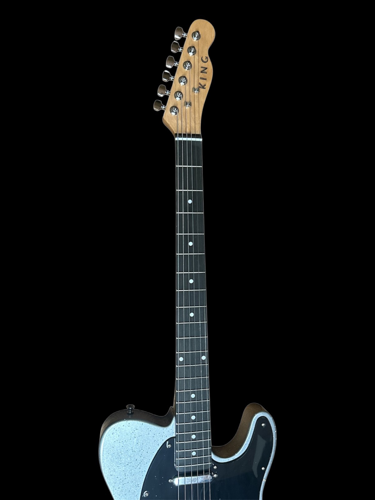 6 STRING SILVER SPARKLE TL STYLE KING ELECTRIC GUITAR-GREAT PLAYING SOLID GUITAR