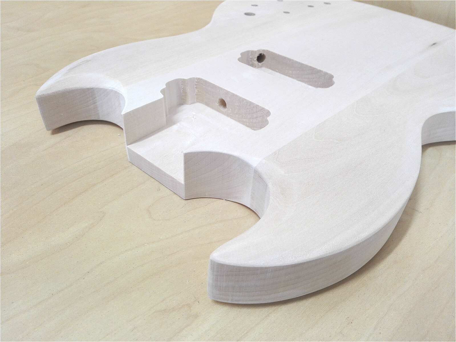 Haze Solid Basswood Electric Guitar Body, Pre-Drilled & Polished- HSSG 19300BO
