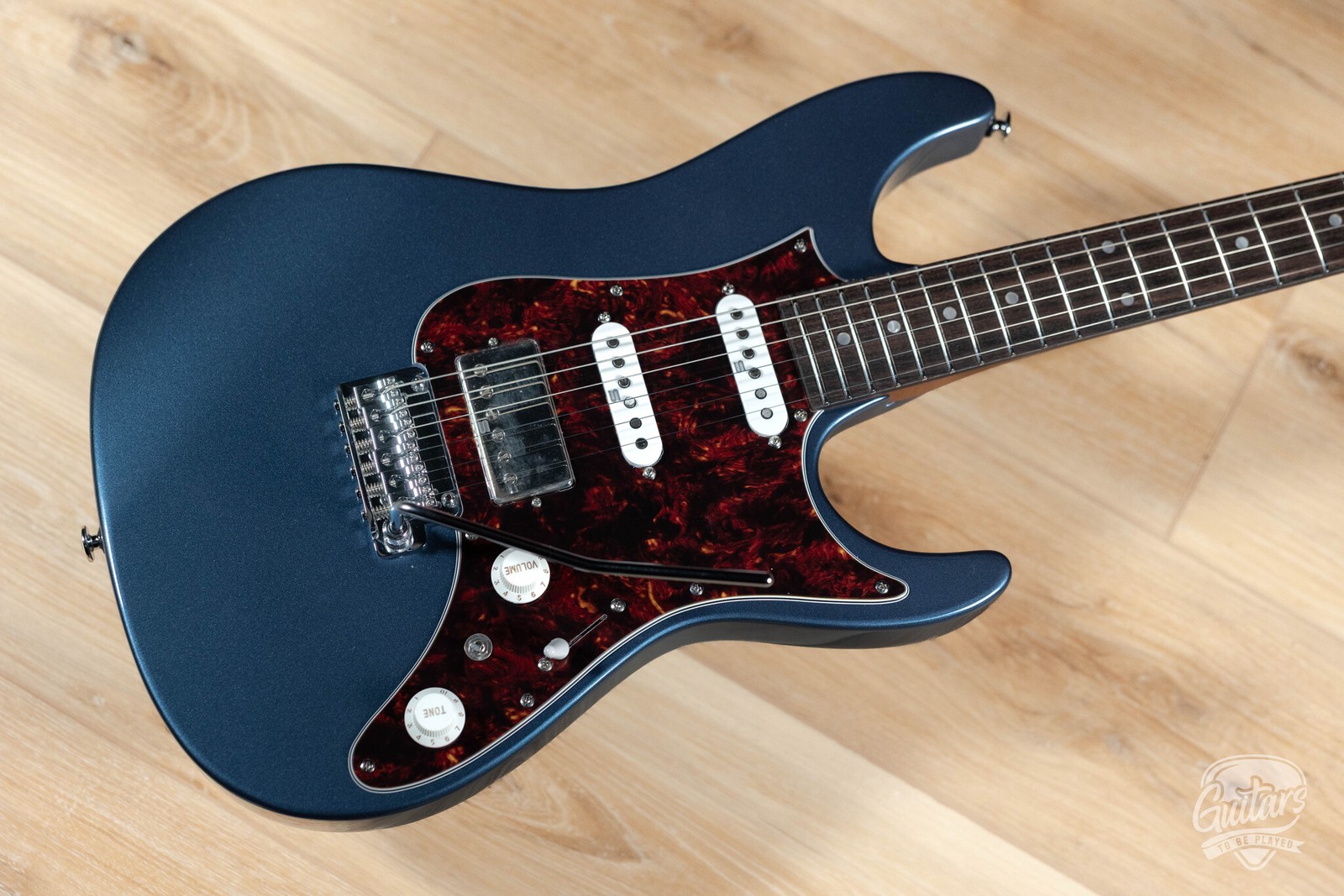 Ibanez AZ2204N Prestige HSS Guitar w/ Case – Prussian Blue Metallic