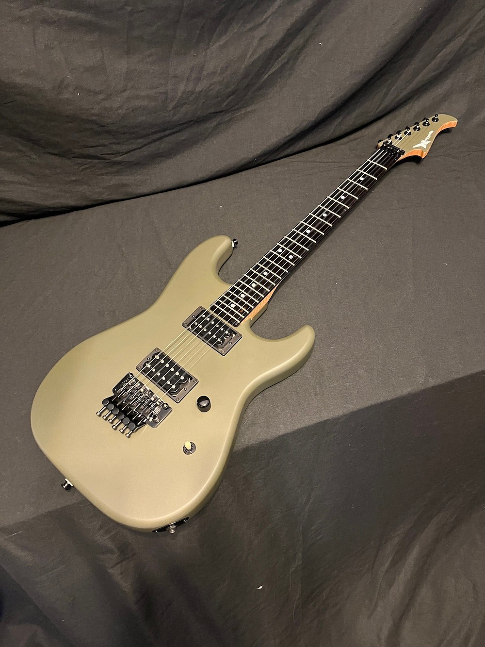 Wayne Charvel Rock Legend Guitar in Army Green H/H-Floyd Rose-W/OHSC