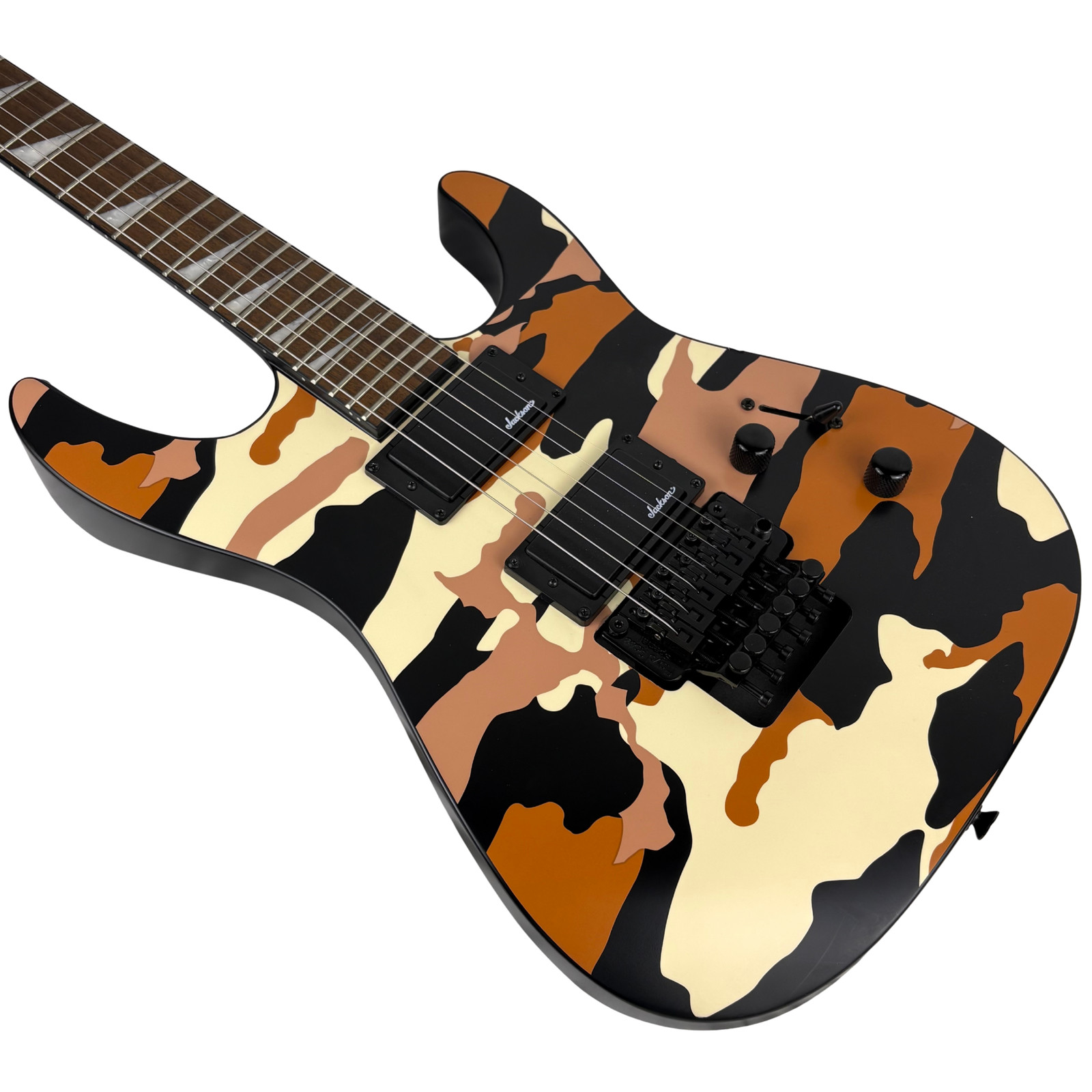 Jackson X Series Soloist™ SLX DX Camo, Laurel Fingerboard, Butterscotch Camo