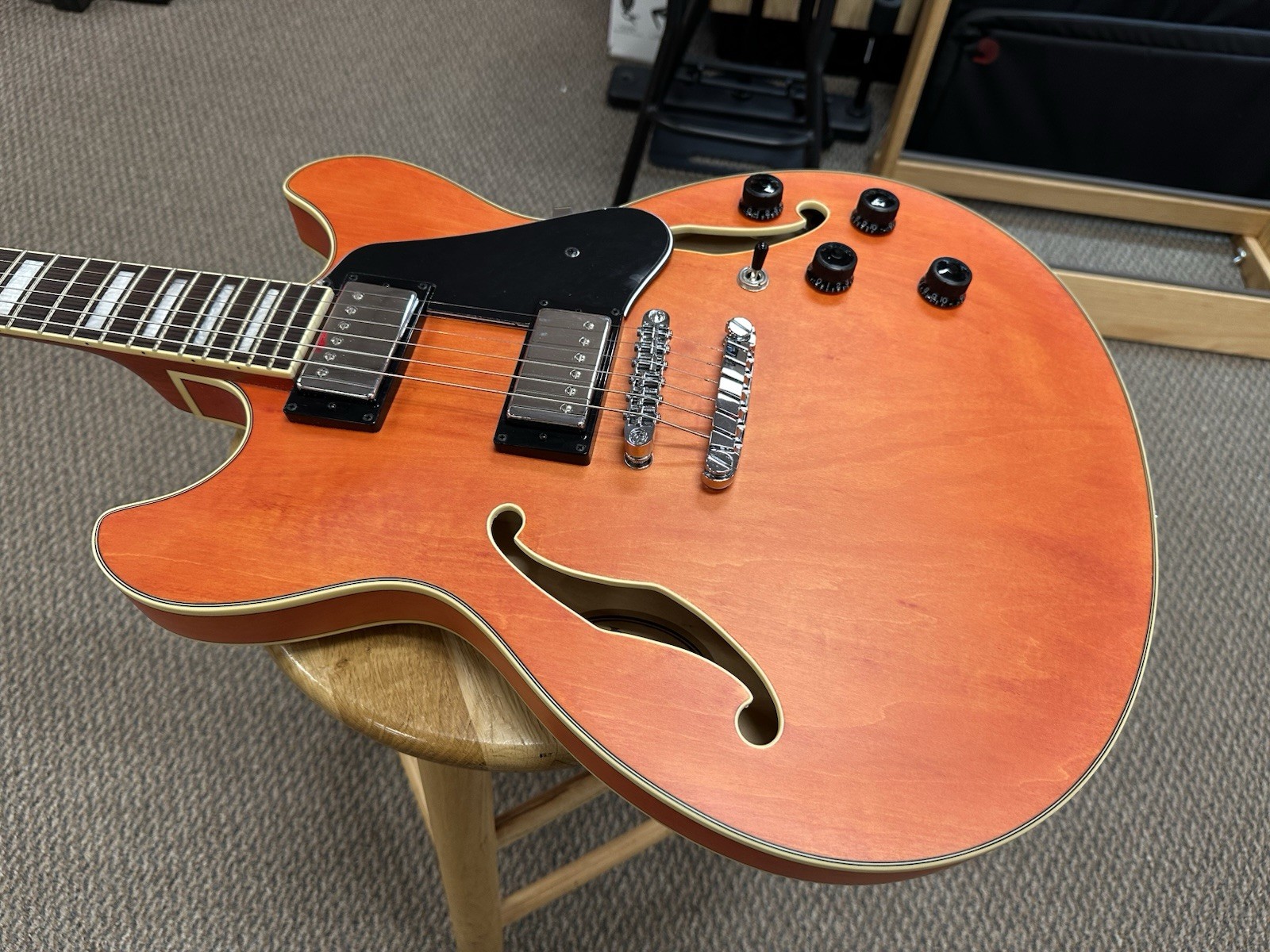 Ibanez AS73TTF Artcore Semi-Hollow Electric Guitar – Transparent Tangerine Flat