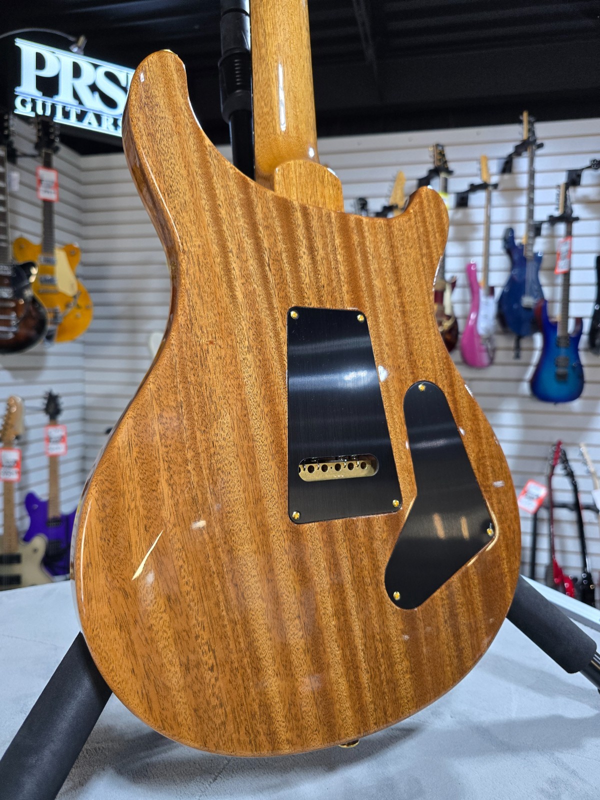 PRS Wood library, 10-Top, Custom 24 Left Handed- Copperhead w/OHSC & PLEK*D #597