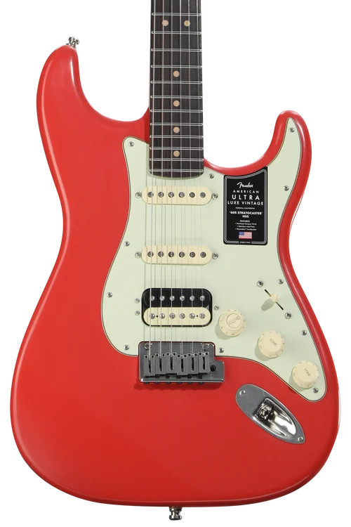 Fender American Ultra Luxe Vintage ’60s Stratocaster HSS Electric Guitar –