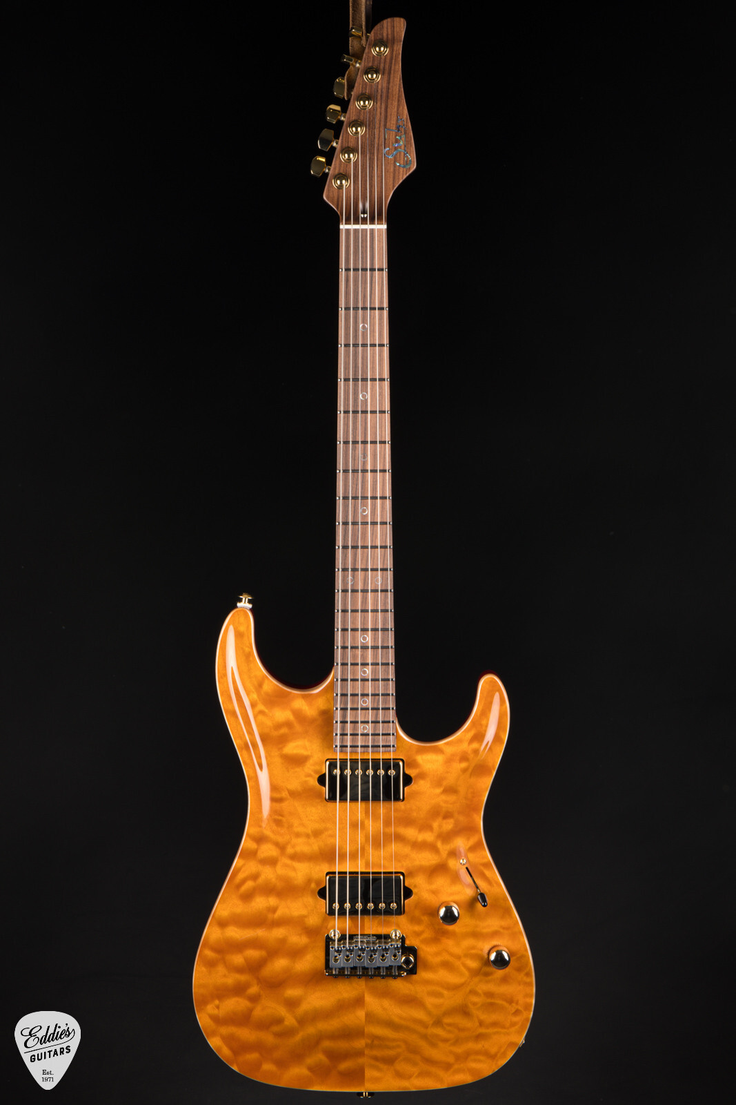Suhr Standard Carve Top Pau Ferro Neck – Trans Amber#83202