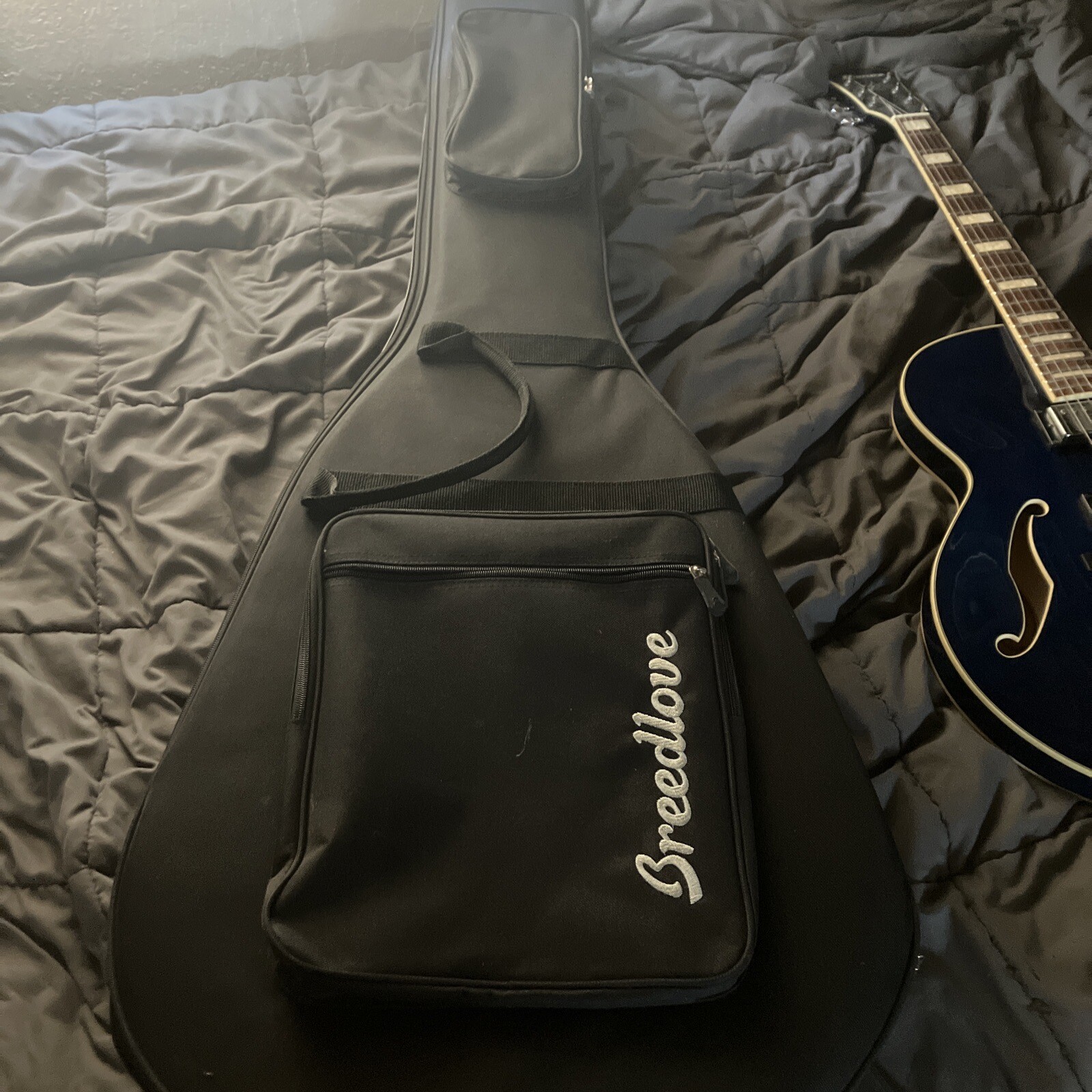 Ibanez Artcore AFS75T Hollowbody Blue With Breedlove Case Mint Condition