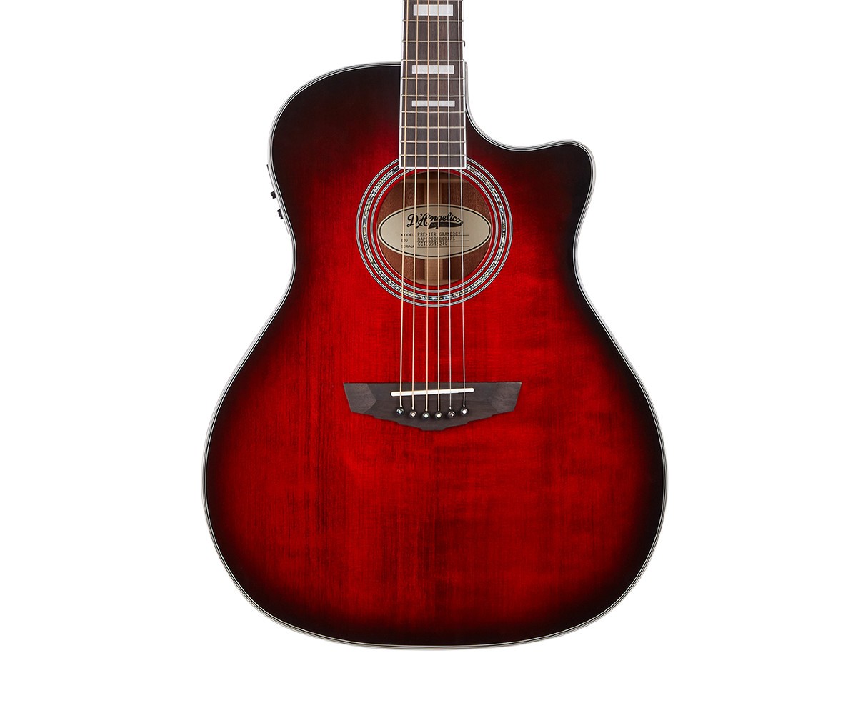 D’angelico Premier Gramercy A/E Guitar – Trans Black Cherry Burst – B-Stock