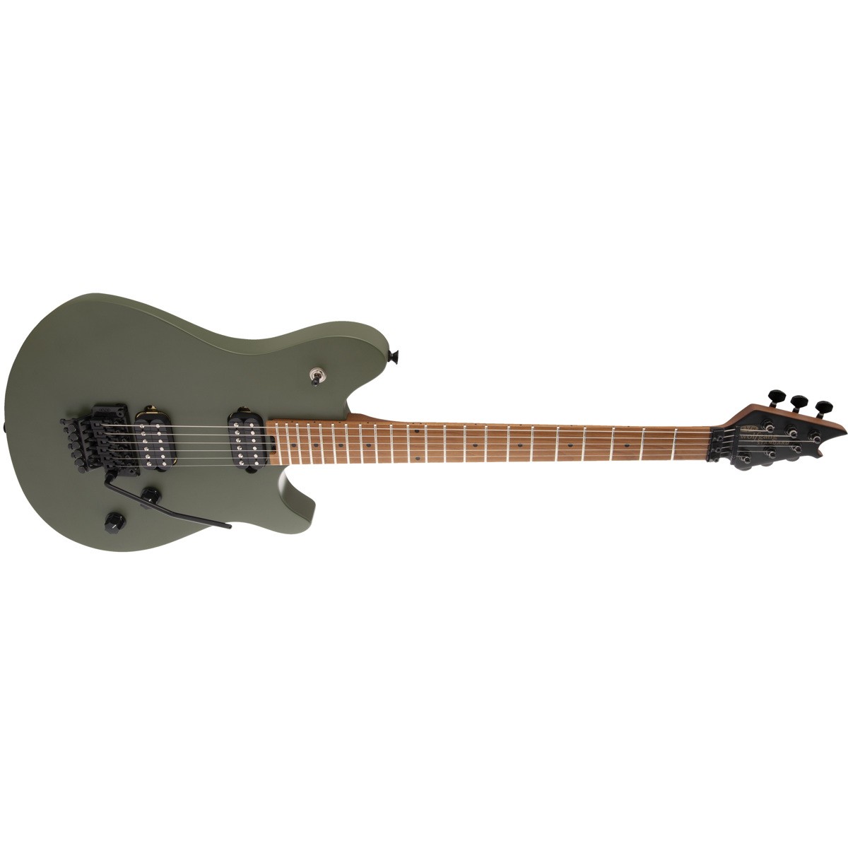 EVH Wolfgang Standard Electric Guitar, Baked Maple Fingerboard, Matte Army Drab