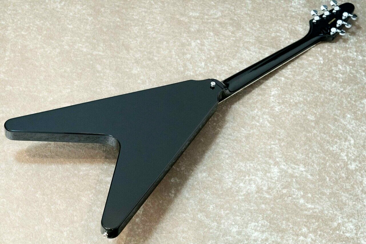 EDWARDS E-FV-LTD Flying V type Black Electric Guitar From Japan