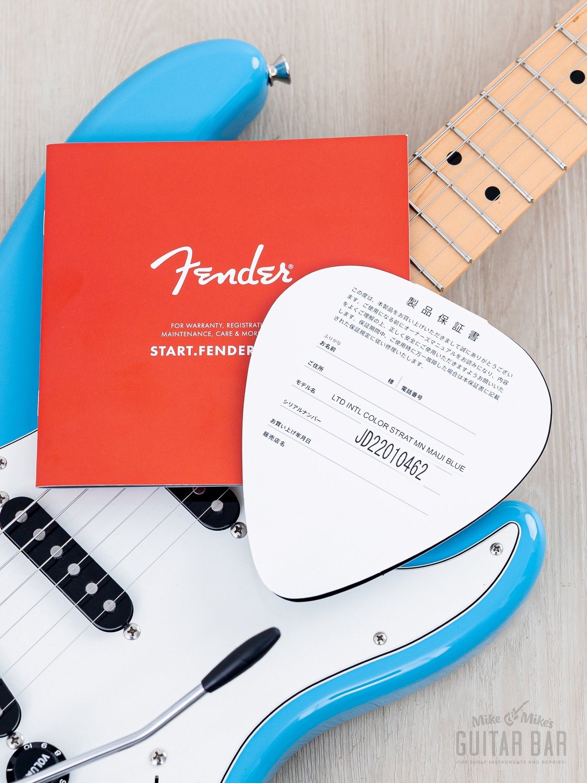 2022 Fender Japan Limited International Color Series Stratocaster Maui Blue