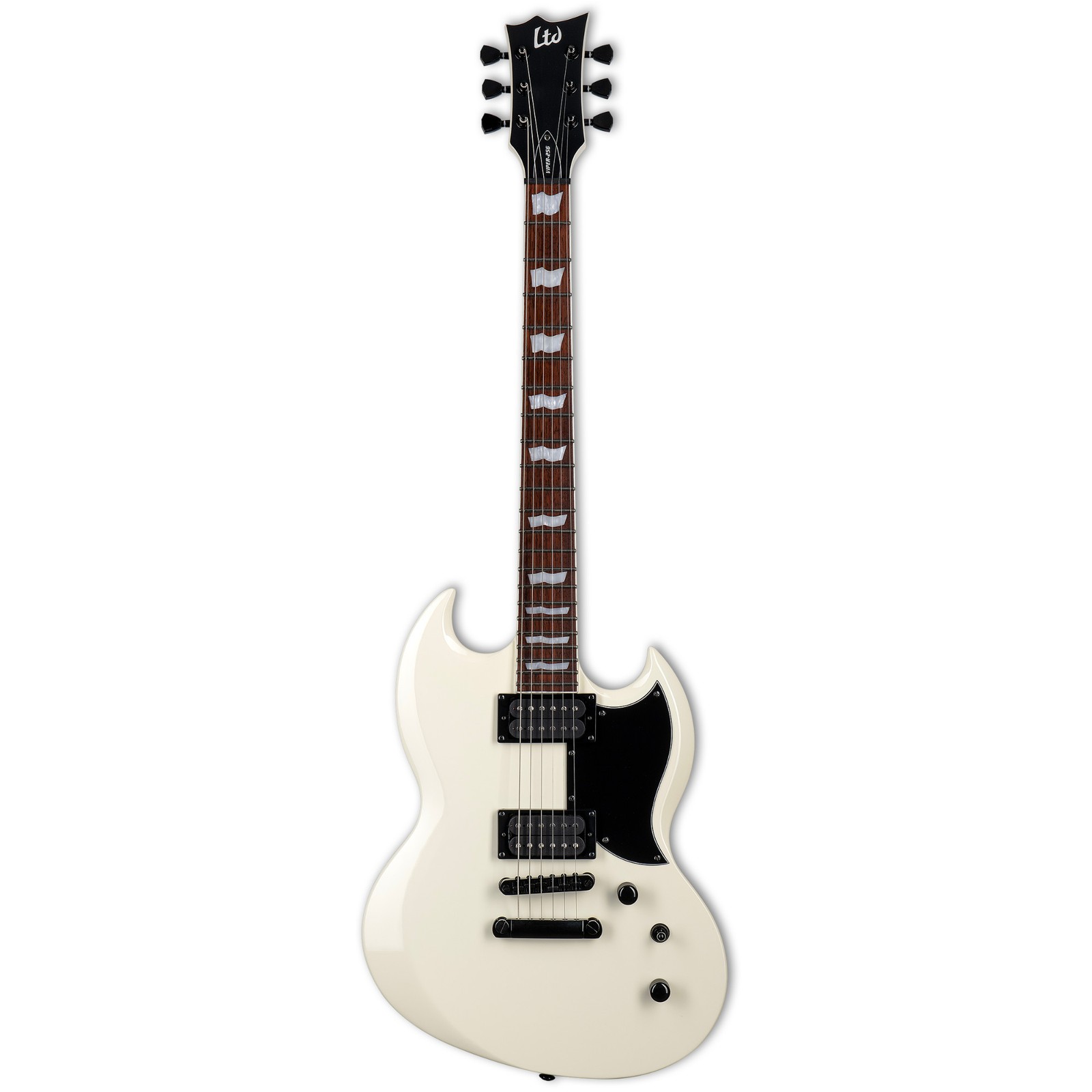 ESP LTD Viper-256 Electric Guitar, Roasted Jatoba Fingerboard, Olympic White