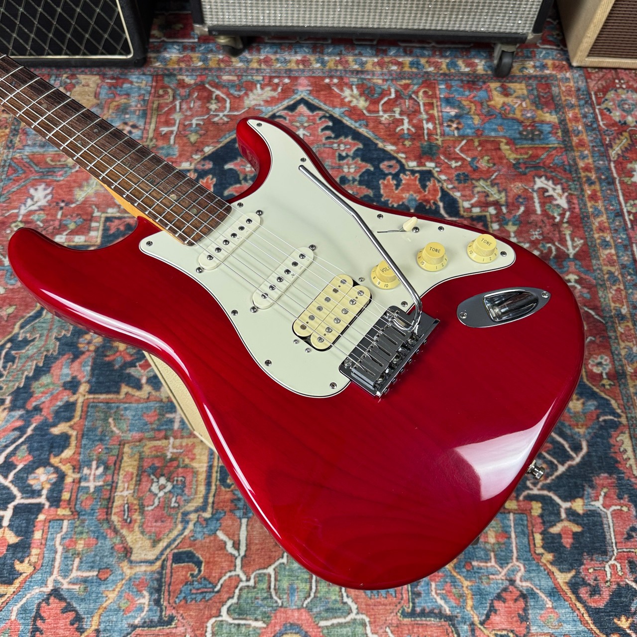 1998 Fender American Deluxe HSS Stratocaster w/Roller Nut & HSC