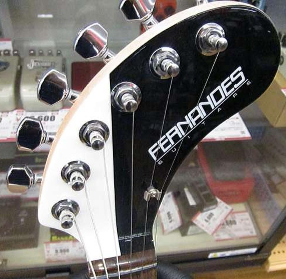 FERNANDES Mini-Size Guitar Michael Schenker Type ZO-3 MS Black & White