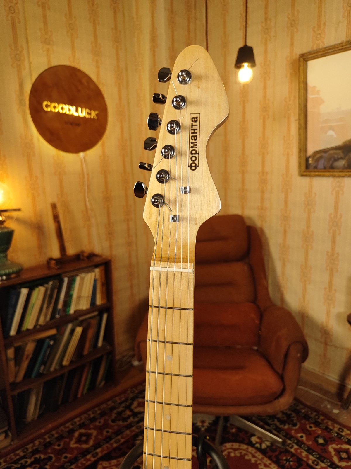 Formanta Style USSR Electric Guitar Built In Tone Bender Soviet Germanium Fuzz