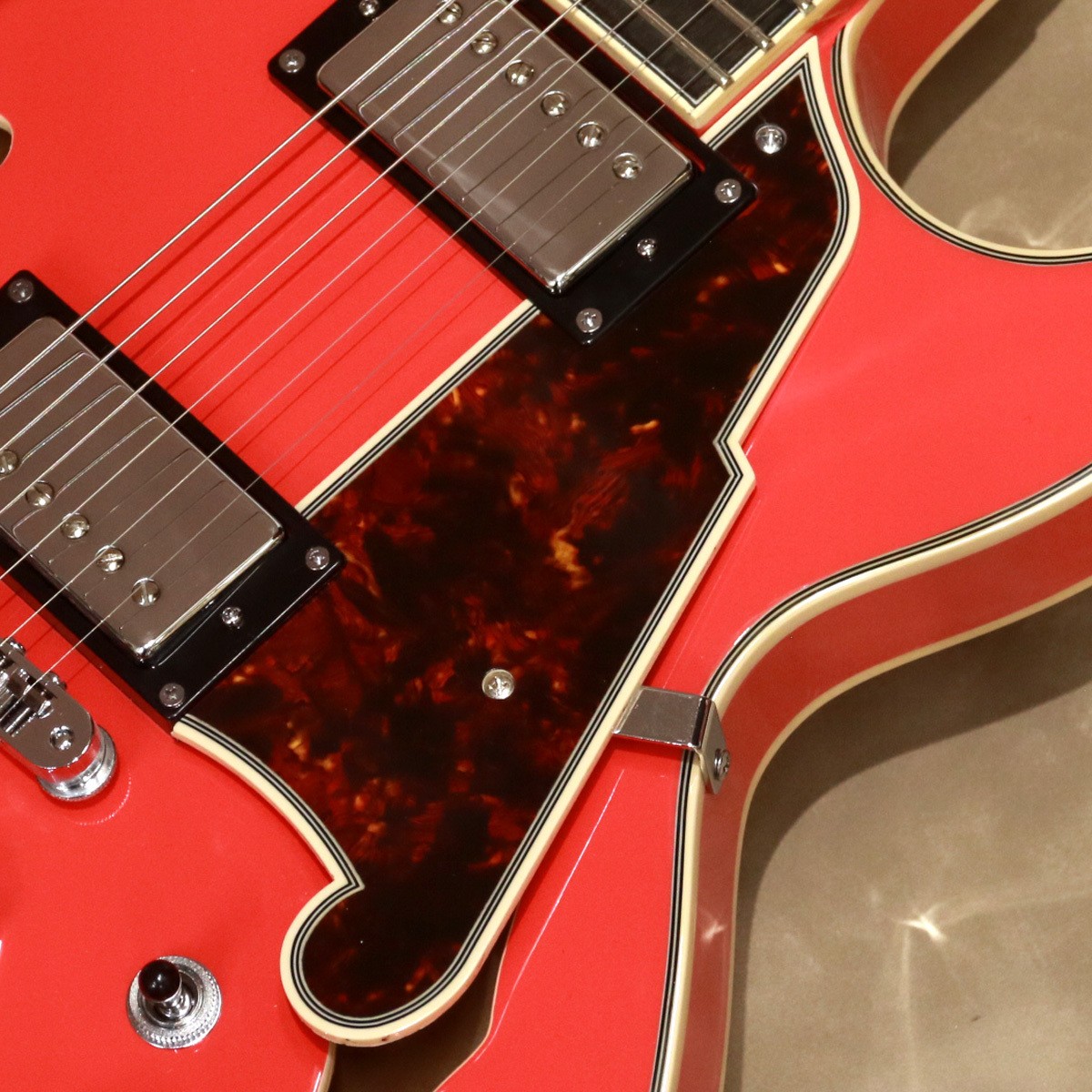 D’Angelico Premier SS Fiesta Red Electric Guitar Used Outlet Model
